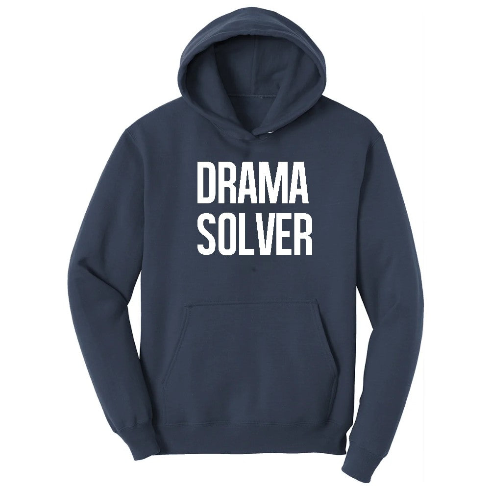 Drama Solver - Mens & Ladies T-Shirt Hoodie - Navy