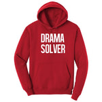 Drama Solver - Mens & Ladies T-Shirt Hoodie - Red