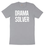 Drama Solver - Mens & Ladies T-Shirt Short Sleeve Tee - Athletic Heather Grey
