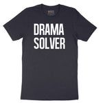 Drama Solver - Mens & Ladies T-Shirt Short Sleeve Tee - Deep Navy