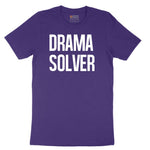 Drama Solver - Mens & Ladies T-Shirt Short Sleeve Tee - Team Purple