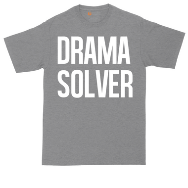 Drama Solver tall t-shirt for men in Heather Navy