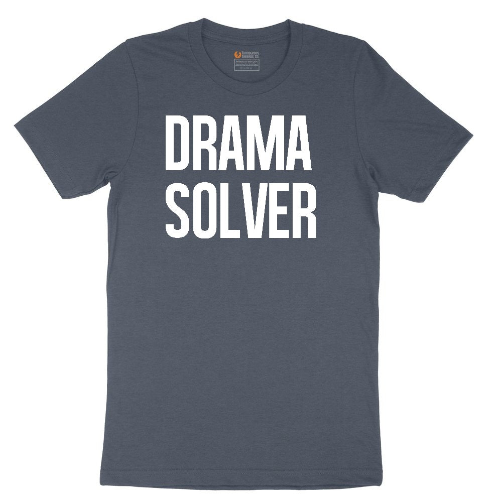 Drama Solver Toddler Short Sleeve Tee - Heather Navy