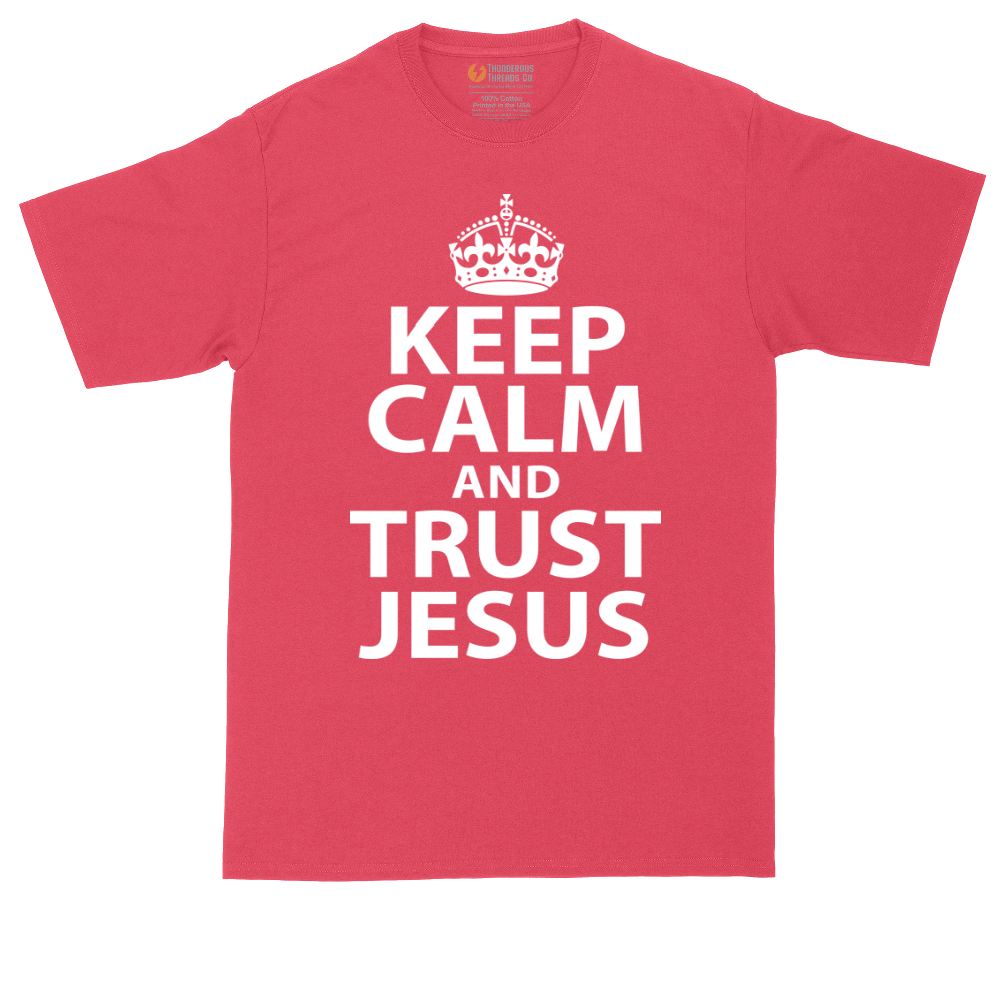 Keep Calm and Trust Jesus | Mens Tall T-Shirt
