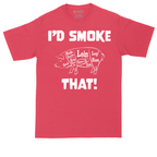 I'd Smoke That Pork Version | Mens Tall T-Shirt