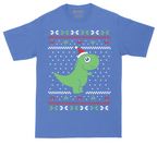 T-Rex Ugly Christmas Sweater | Mens Tall T-Shirt
