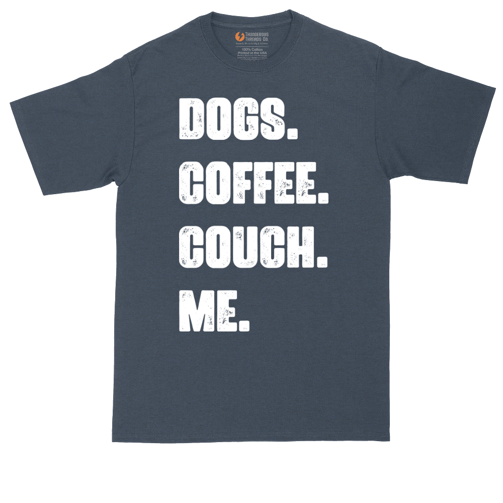 Dogs Coffee Couch Me | Mens Tall T-Shirt