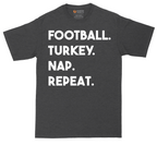 Football Turkey Nap Repeat | Mens Tall T-Shirt
