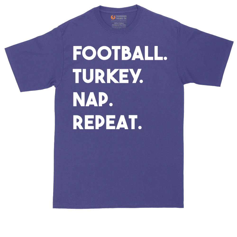Football Turkey Nap Repeat | Mens Tall T-Shirt