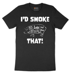 I'd Smoke That Pork Version - Mens T-Shirt - Sizes S - 6XL