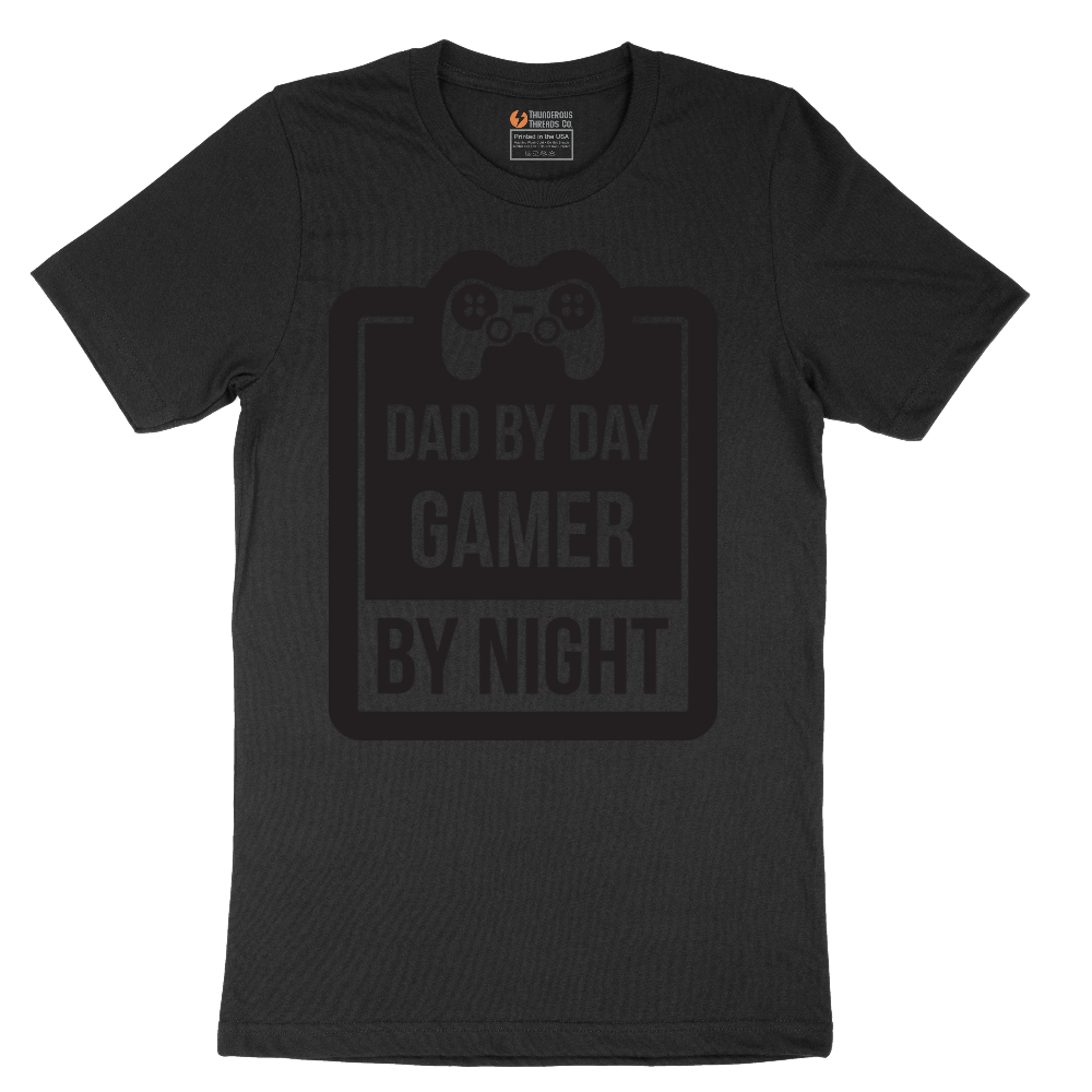 Dad my Day Gamer by Night - Mens T-Shirt - Sizes S - 6XL