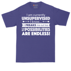 I'm Currently Unsupervised | Mens Tall T-Shirt