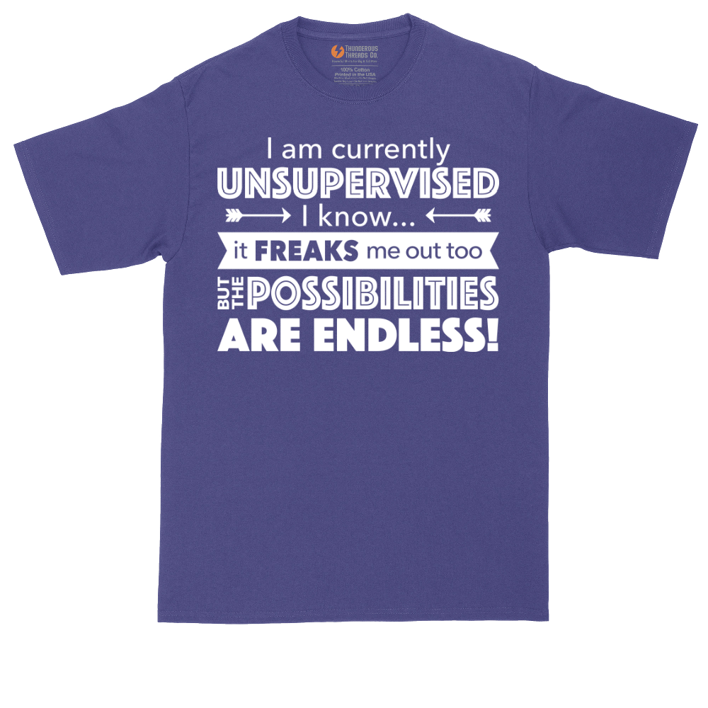 I'm Currently Unsupervised | Mens Tall T-Shirt