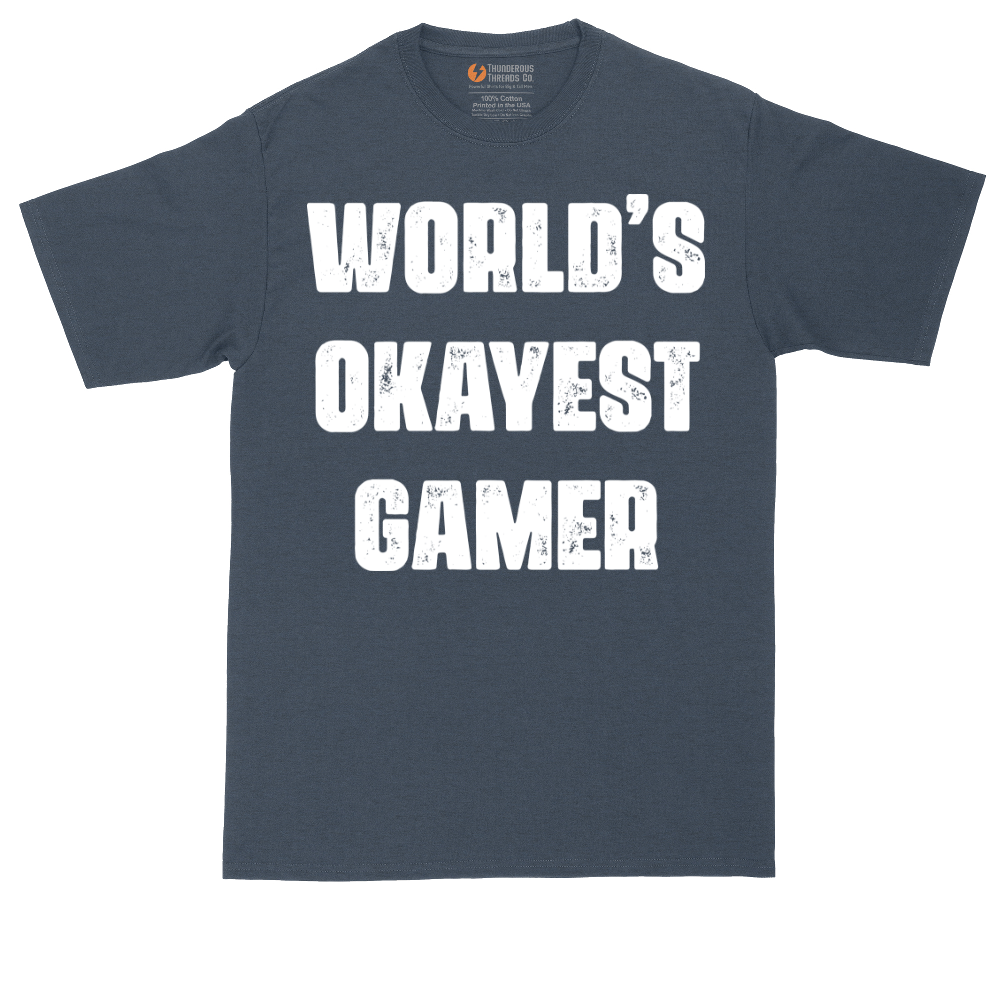 Worlds Okayest Gamer | Mens Tall T-Shirt