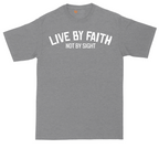 Live By Faith | Mens Tall T-Shirt