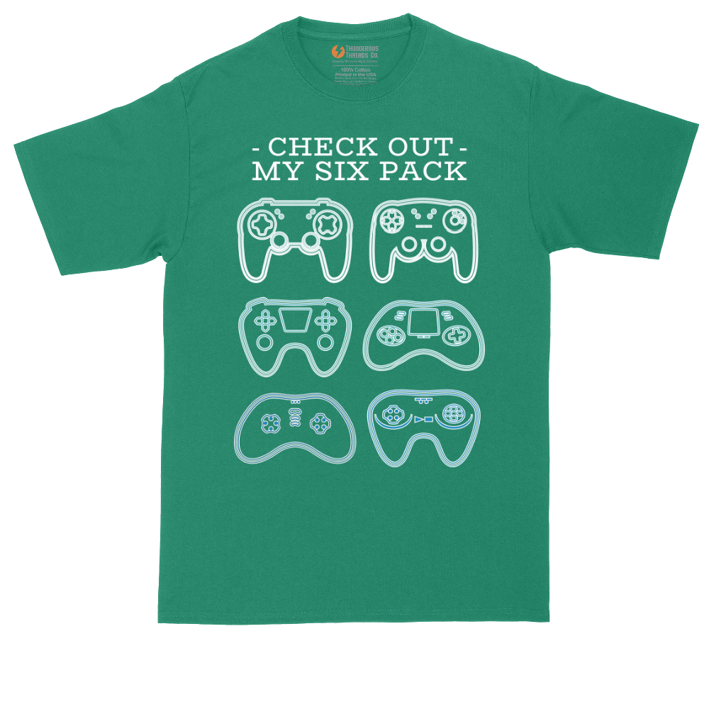 Check Out My Six Pack Video Game Version | Mens Tall T-Shirt