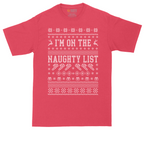 I'm on the Naughty List | Mens Tall T-Shirt