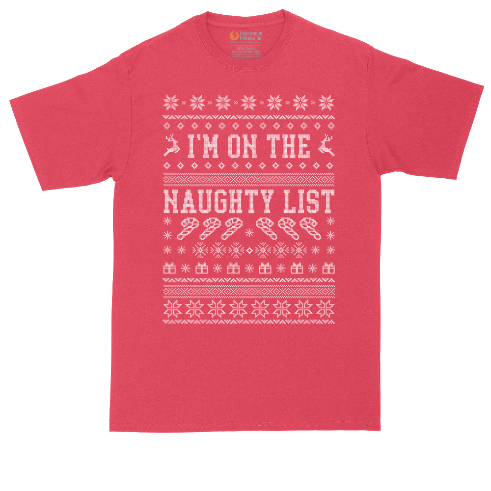 I'm on the Naughty List | Mens Tall T-Shirt