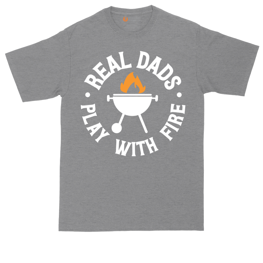Real Dads Play with Fire | Mens Tall T-Shirt