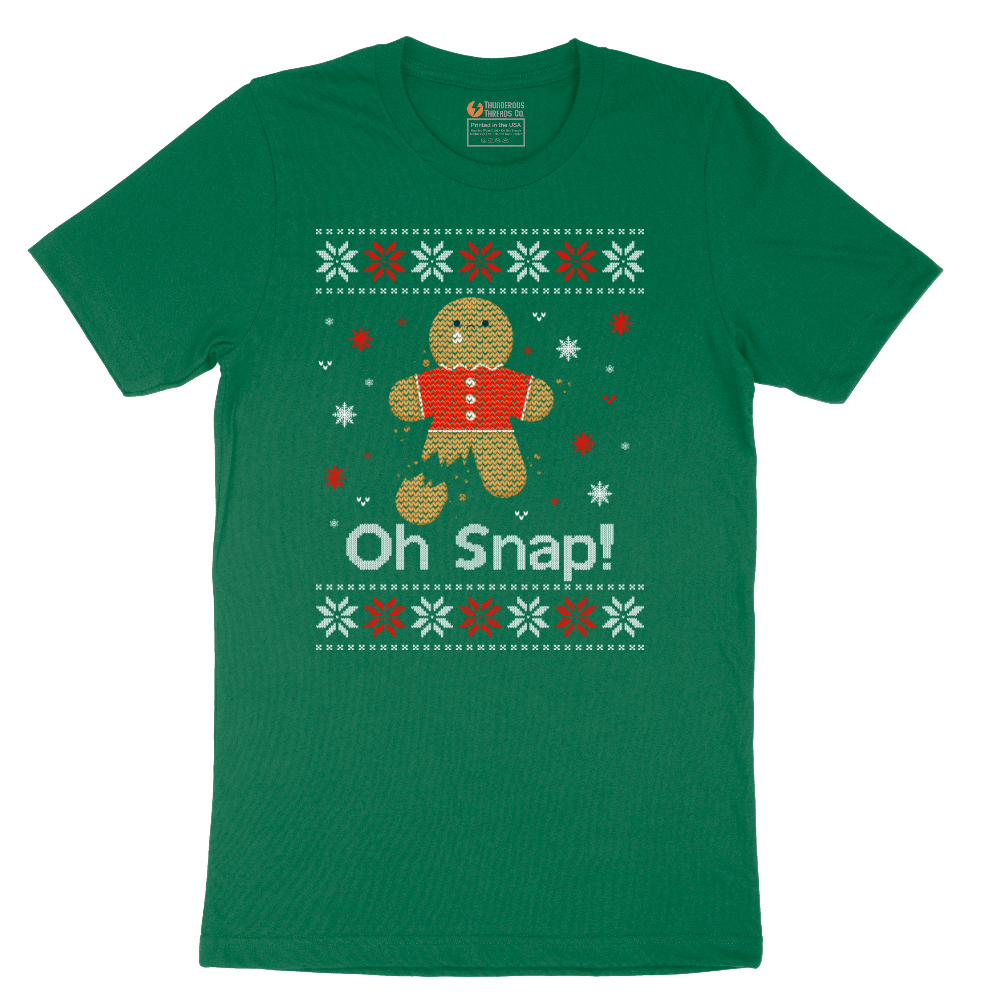 Oh Snap Ugly Christmas Sweater - Mens T-Shirt - Sizes S - 6XL