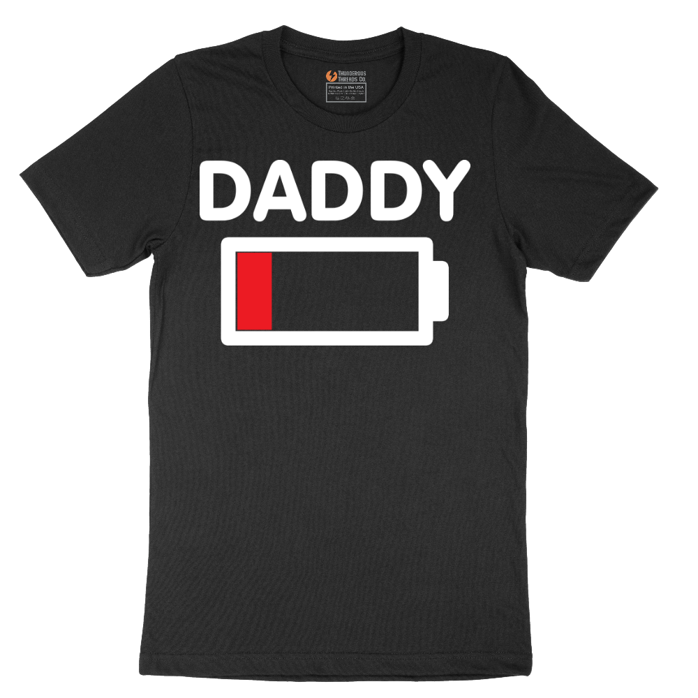 Daddy Low Battery - Mens T-Shirt - Sizes S - 6XL