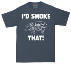 I'd Smoke That Pork Version | Mens Tall T-Shirt