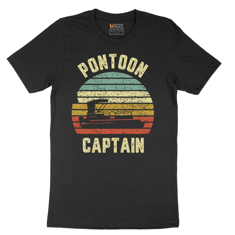 Pontoon Captain - Mens T-Shirt - Sizes S - 6XL