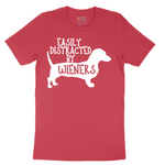 Easily Distracted by Weiners - Mens T-Shirt - Sizes S - 6XL