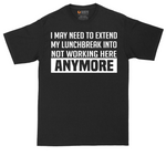 Not Working Here Anymore | Mens Tall T-Shirt