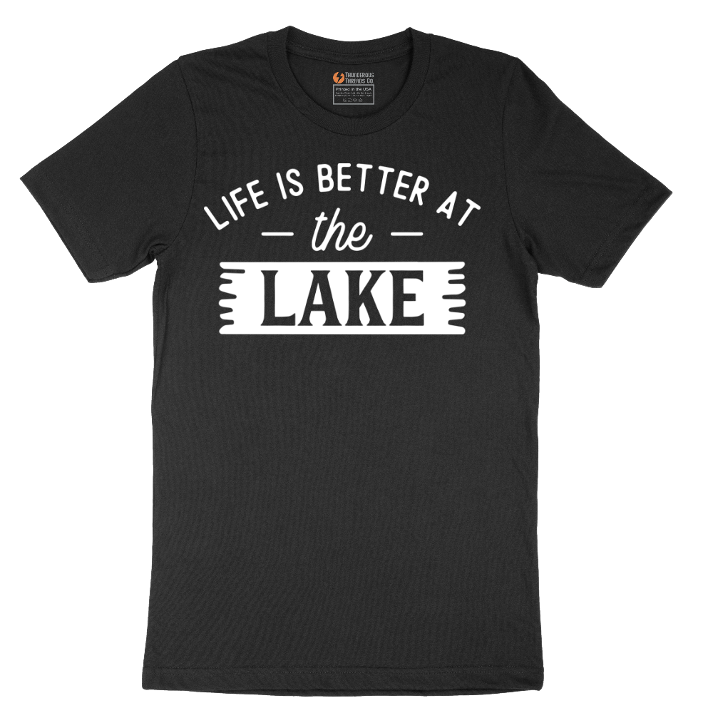 Life is Better at the Lake - Mens T-Shirt - Sizes S - 6XL