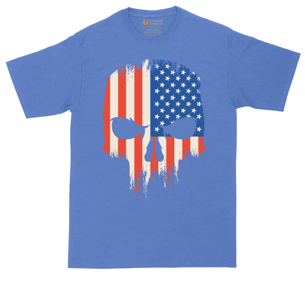 USA Skull - Mens Tall T-Shirt