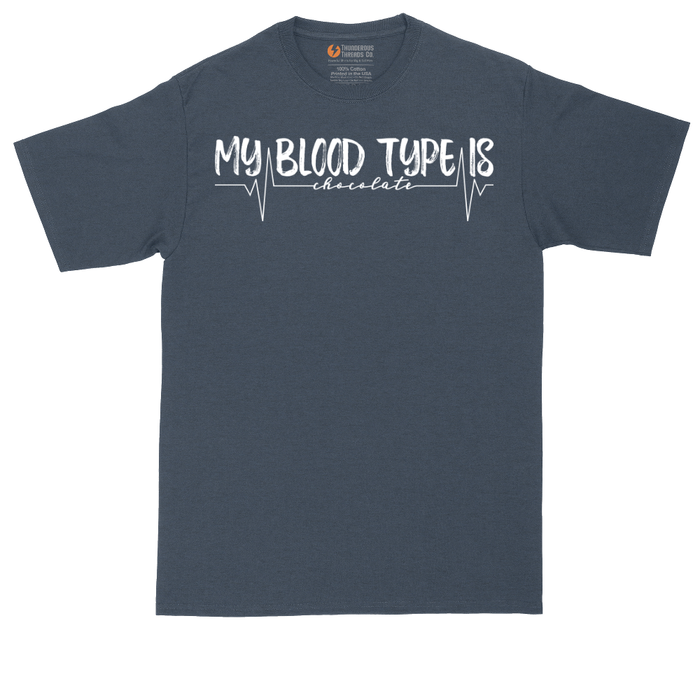 My Blood Type is Chocolate | Mens Tall T-Shirt