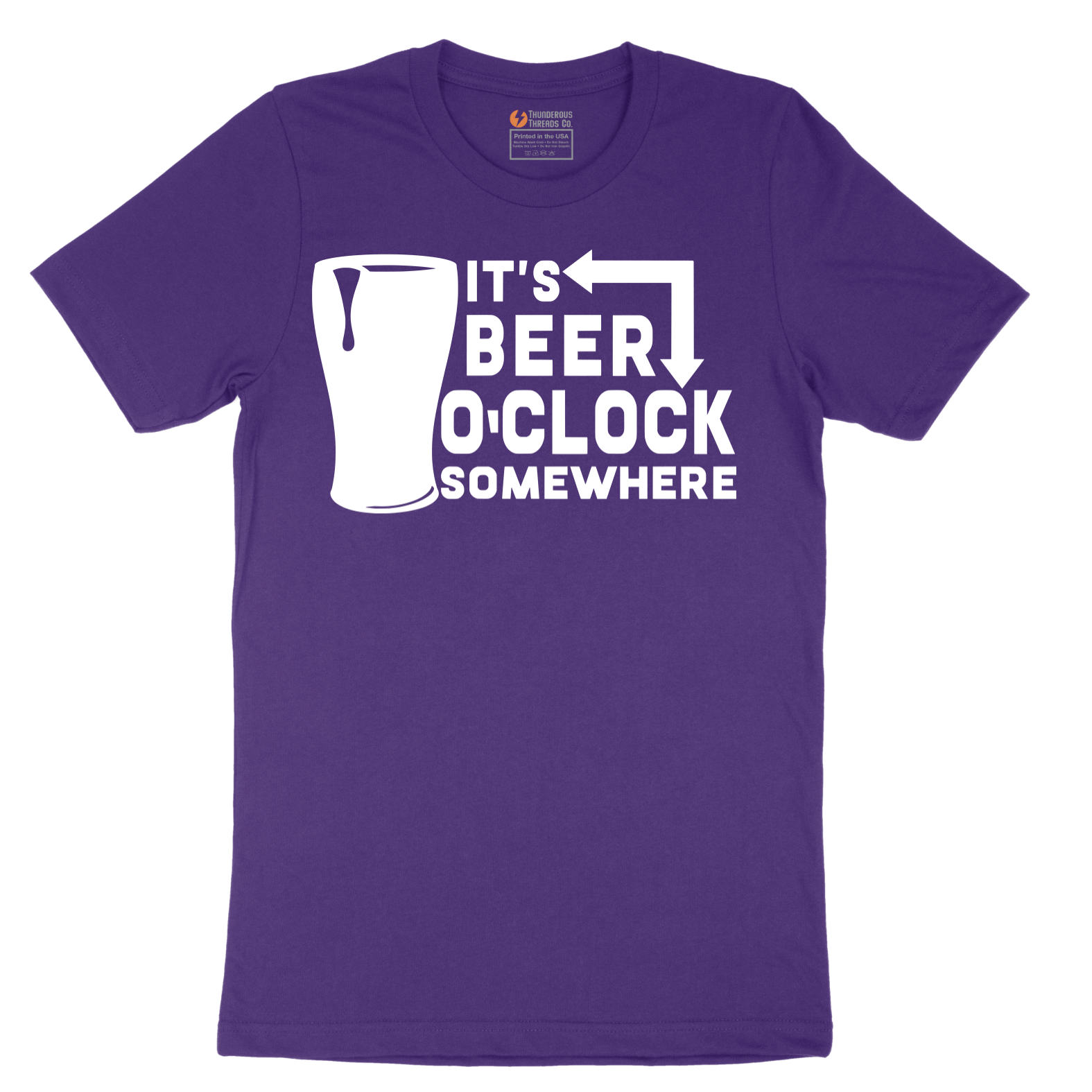 Its Beer OClock Somewhere - Mens T-Shirt - Sizes S - 6XL