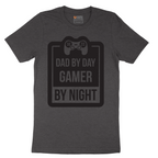 Dad my Day Gamer by Night - Mens T-Shirt - Sizes S - 6XL