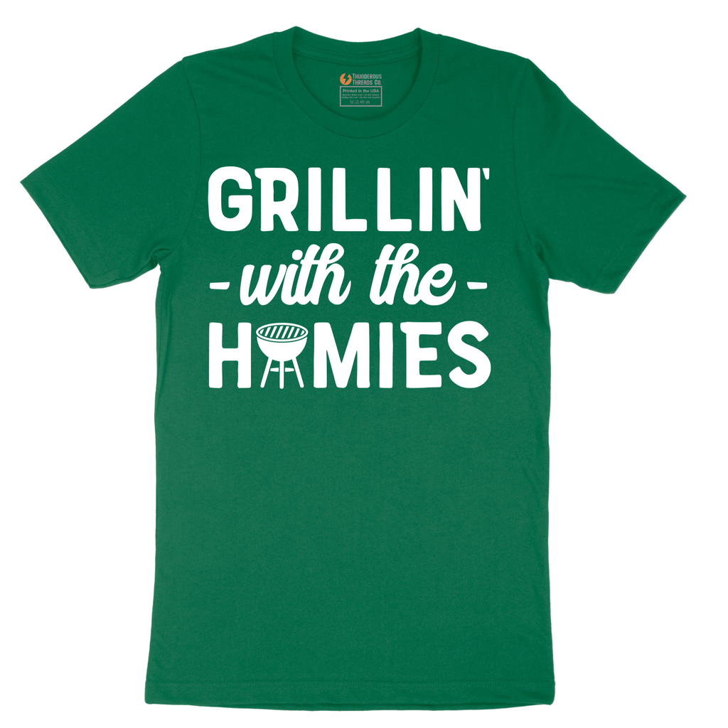 Grillin With the Homies - Mens T-Shirt - Sizes S - 6XL