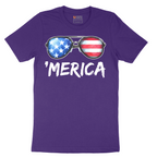 Flag Sun Glasses No Grunge - Mens T-Shirt - Sizes S - 6XL