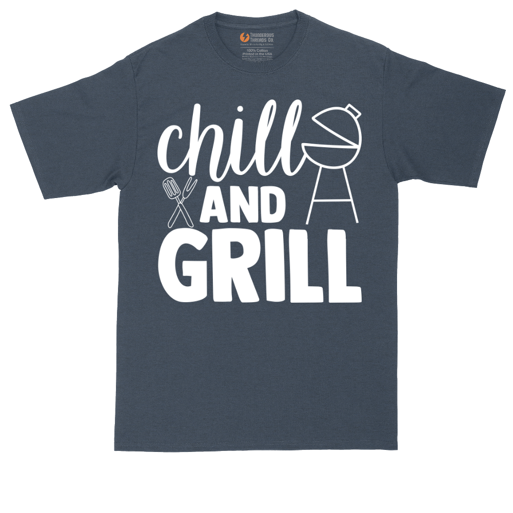 Chill and Grill | Mens Tall T-Shirt