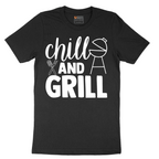Chill and Grill - Mens T-Shirt - Sizes S - 6XL