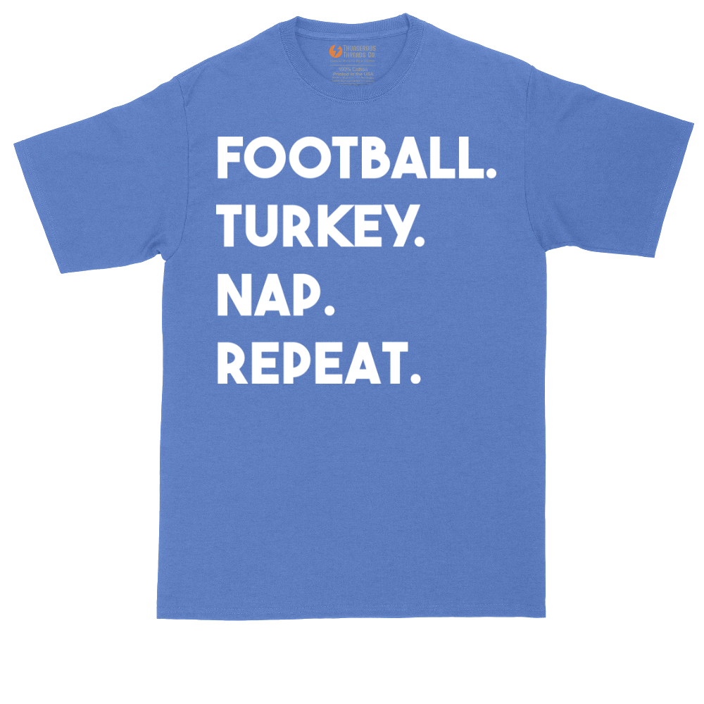 Football Turkey Nap Repeat | Mens Tall T-Shirt