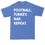 Football Turkey Nap Repeat | Mens Tall T-Shirt