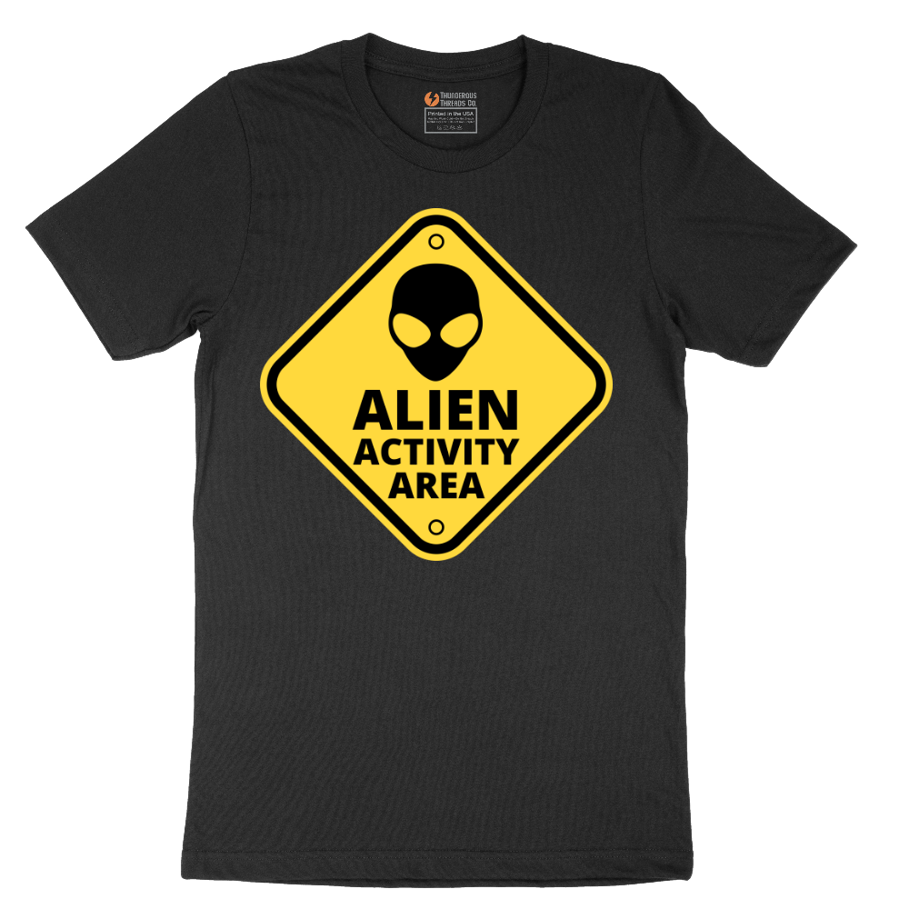 Alien Activity Area - Mens T-Shirt - Sizes S - 6XL