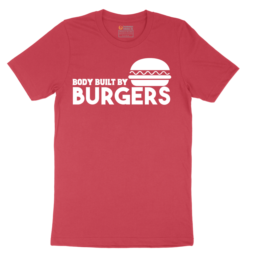 Body Built by Burgers - Mens T-Shirt - Sizes S - 6XL