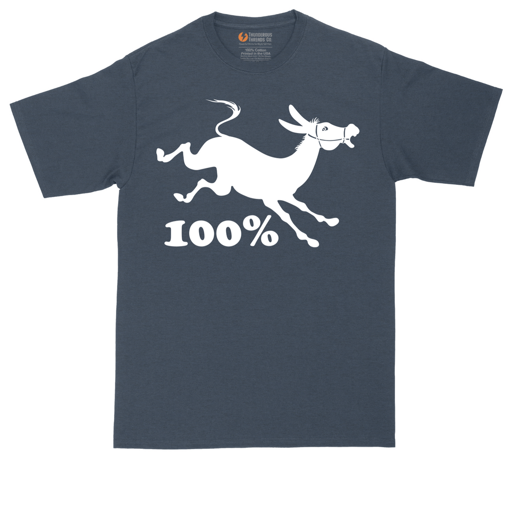 100% Jackass | Mens Tall T-Shirt