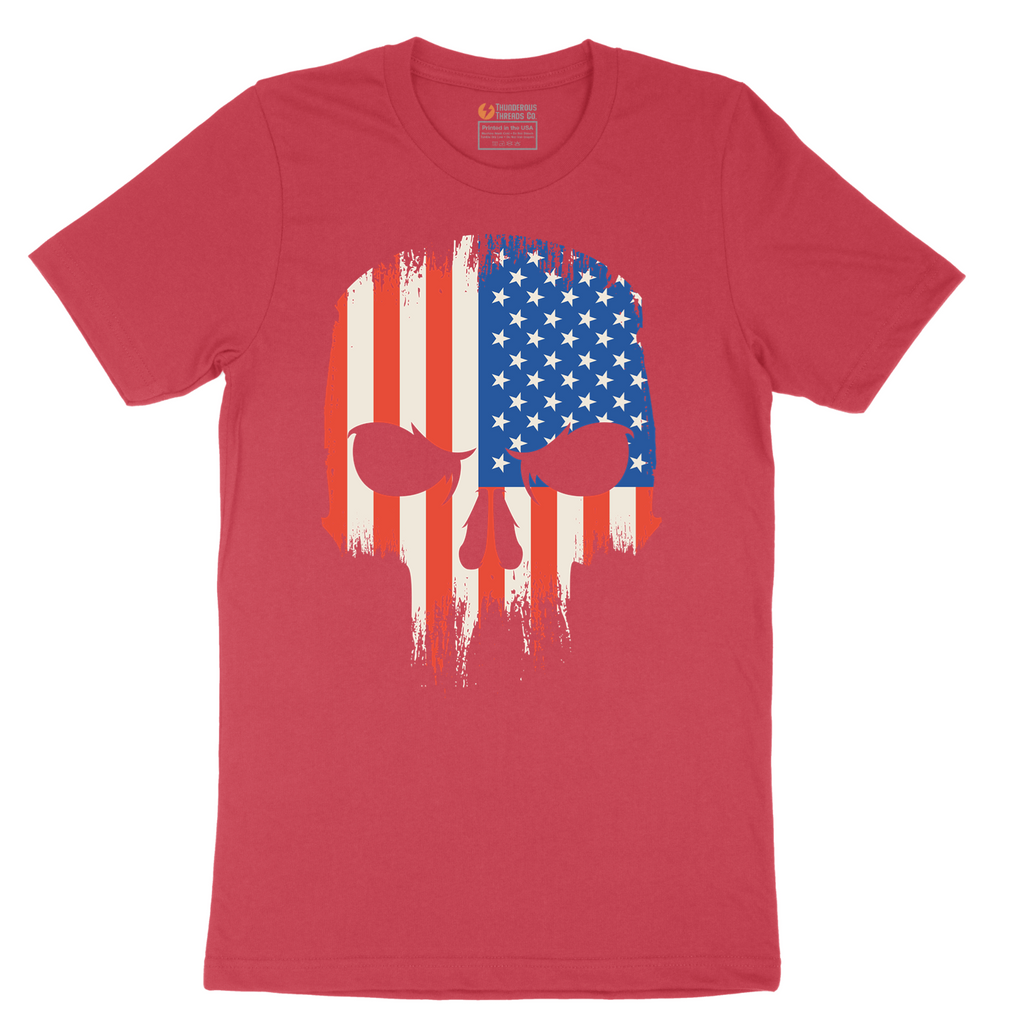 USA Skull - Mens T-Shirt - Sizes S - 6XL