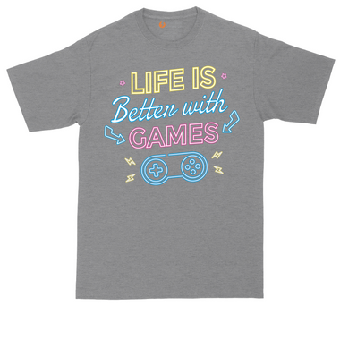 LIfe is Better with Games | Mens Tall T-Shirt