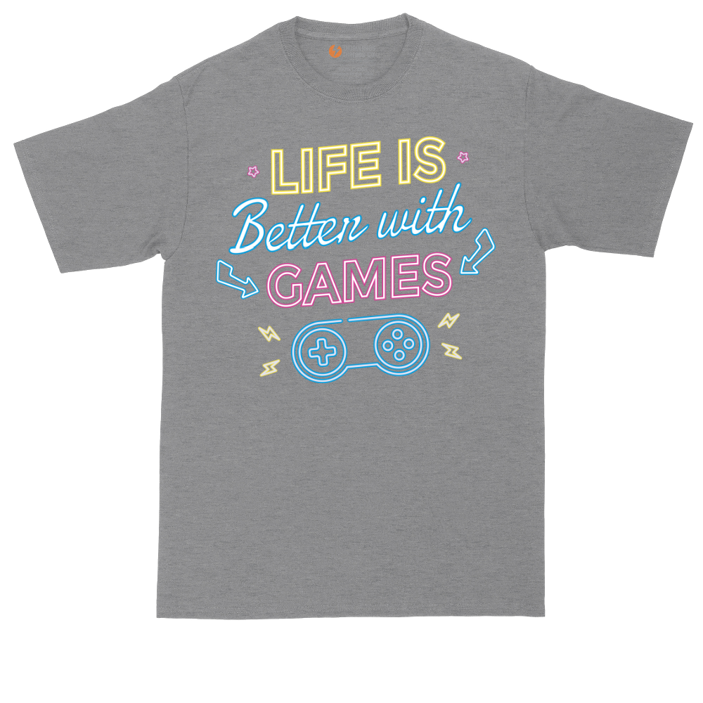LIfe is Better with Games | Mens Tall T-Shirt