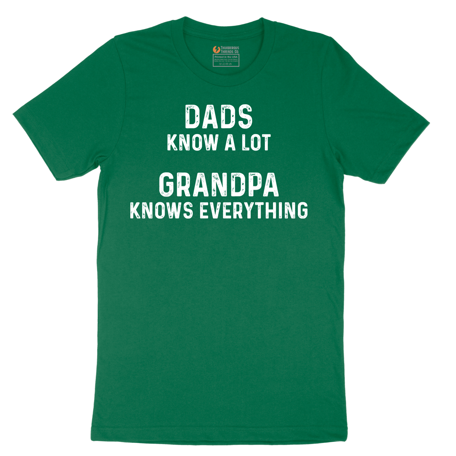 Dads Know A Lot Grandpa Knows Everything - Mens T-Shirt - Sizes S - 6XL