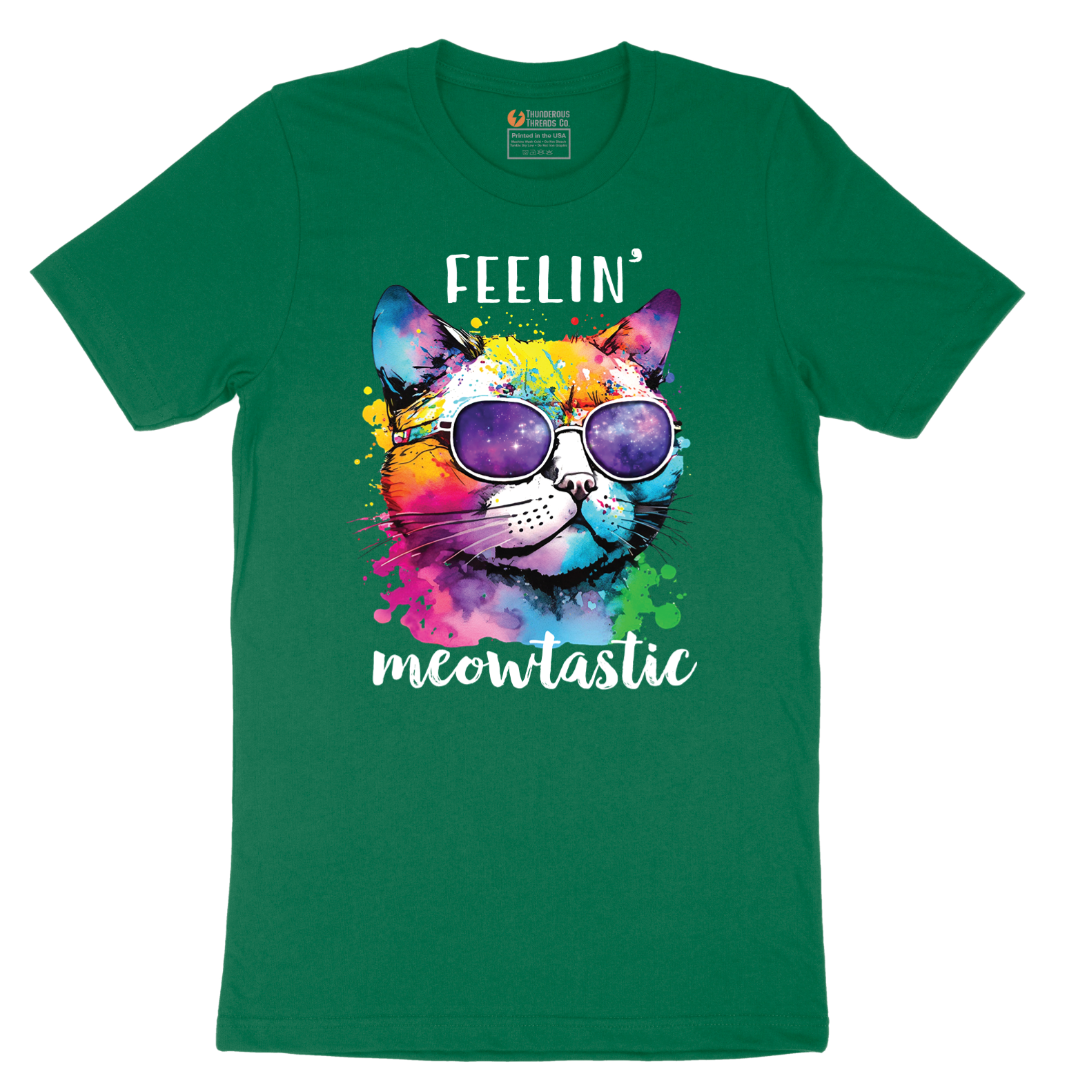 Feeling Meowtastic - Mens T-Shirt - Sizes S - 6XL