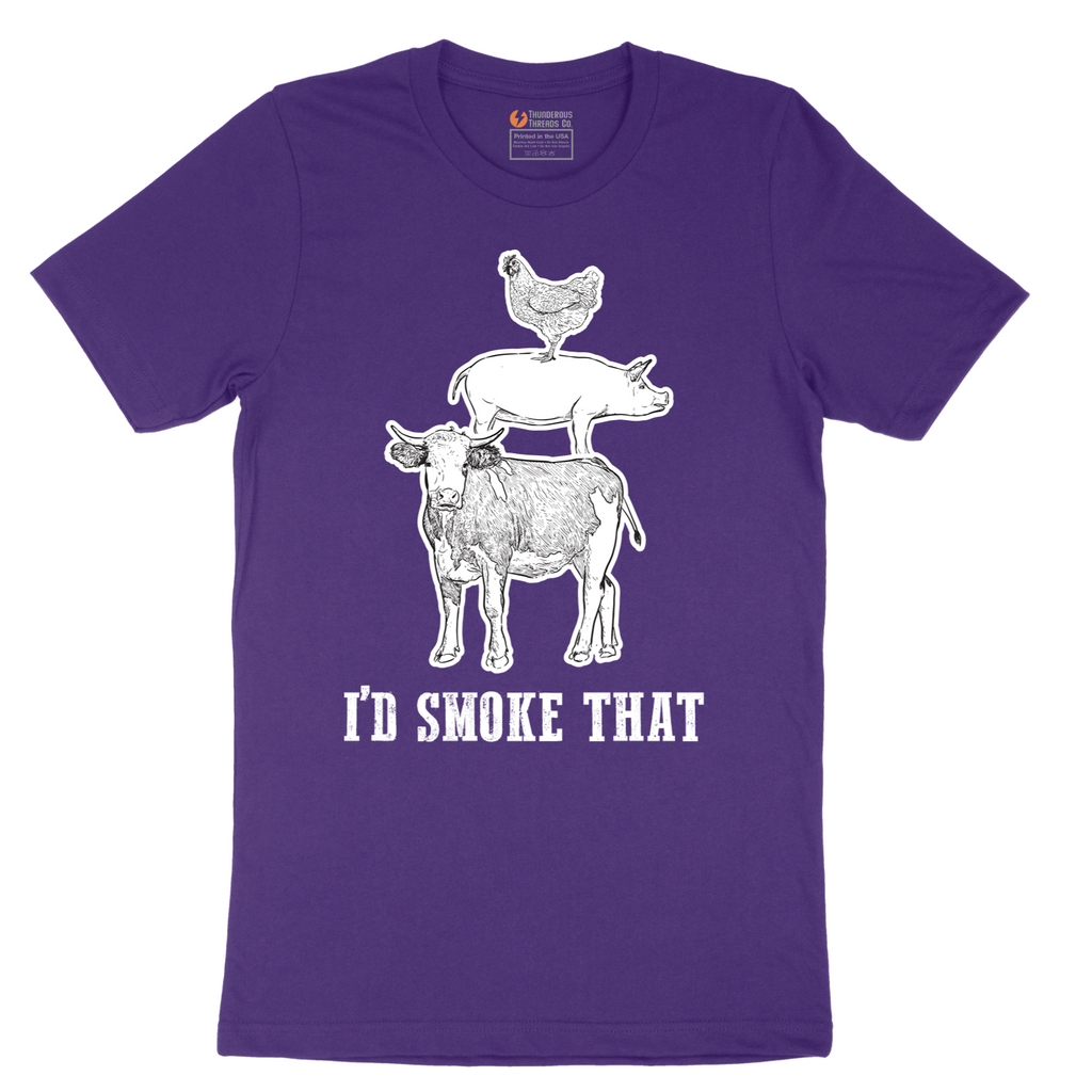 I'd Smoke That_Original Design - Mens T-Shirt - Sizes S - 6XL