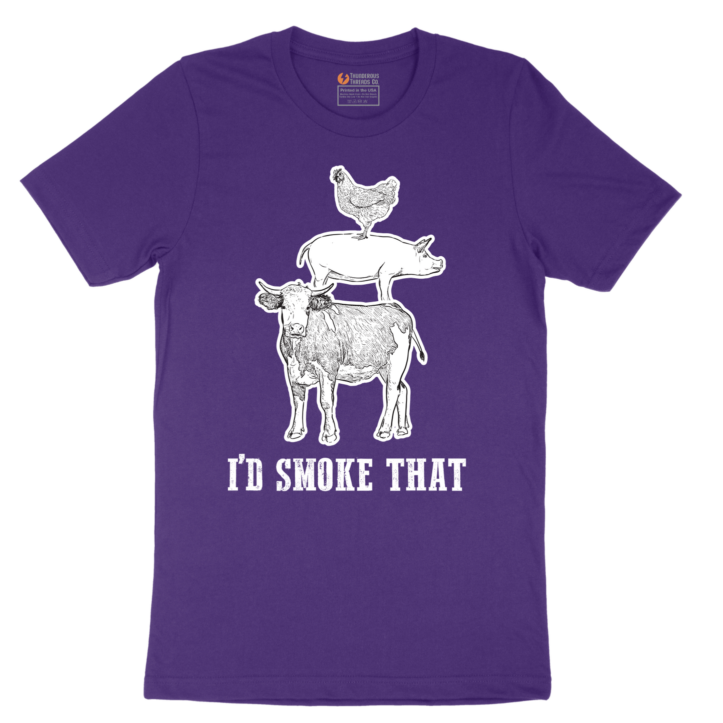 I'd Smoke That_Original Design - Mens T-Shirt - Sizes S - 6XL